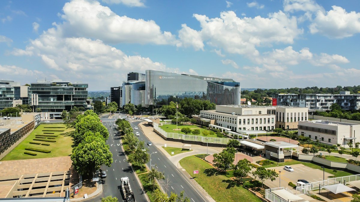 Modern headquarters buildings in Sandton, Johannesburg